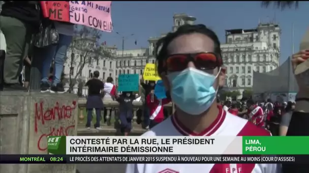 Pérou : les manifestants obtiennent la démission de Merino et demandent une nouvelle Constitution