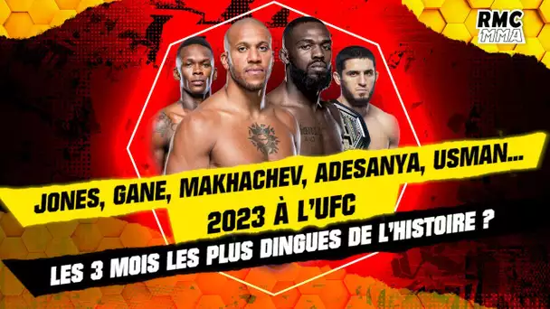 Jones, Gane, Makhachev, Adesanya, Usman... 2023 à l'UFC, les 3 mois les plus dingues de l'histoire ?