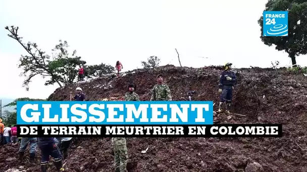 Un village colombien en partie détruit par un glissement de terrain