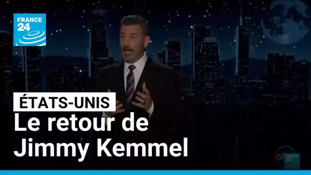 États-Unis : l'émotion de Jimmy Kemmel pour son retour • FRANCE 24