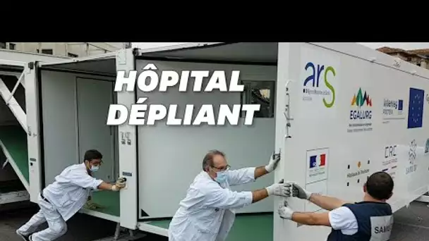 Face au Covid-19, cet hôpital mobile se déplie en 20 minutes