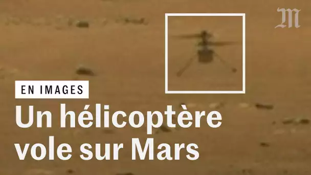 Les images d’Ingenuity, le premier hélicoptère à voler sur Mars