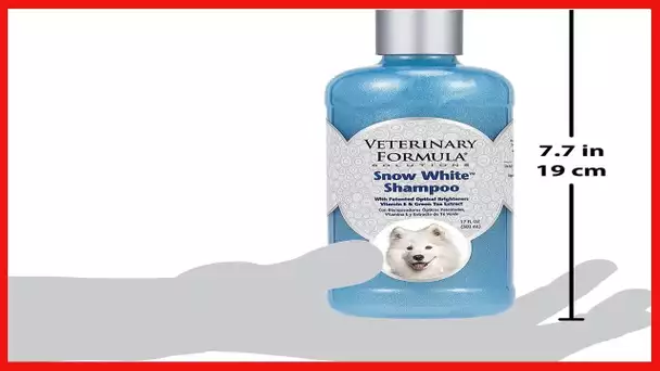 Veterinary Formula Solutions Snow White Shampoo for Dogs and Cats, 17 oz – Safely Remove Stains