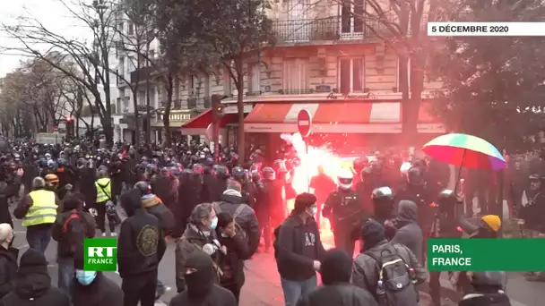 Paris : manifestation contre les violences policières et la loi Sécurité globale dégénère