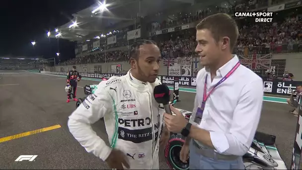 Lewis Hamilton après sa pôle position