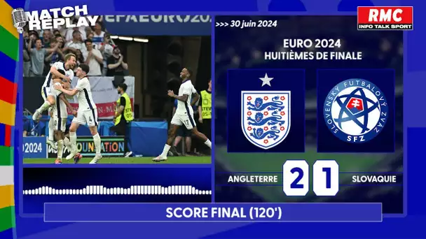 Angleterre 2-1 Slovaquie (a.p.) : Les Three Lions renversent les Slovaques, le goal replay du match