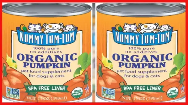 Nummy Tum Tum Pure Pumpkin For Pets, 15 Ounce (Pack Of 12)
