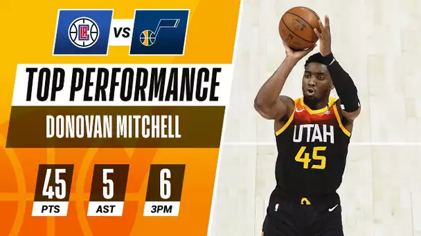 Donovan Mitchell Erupts for 45 PTS in the Game 1 Win! 🕷