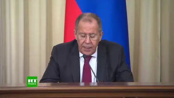 Sergueï Lavrov et Thomas Greminger tiennent une conférence de presse à Moscou