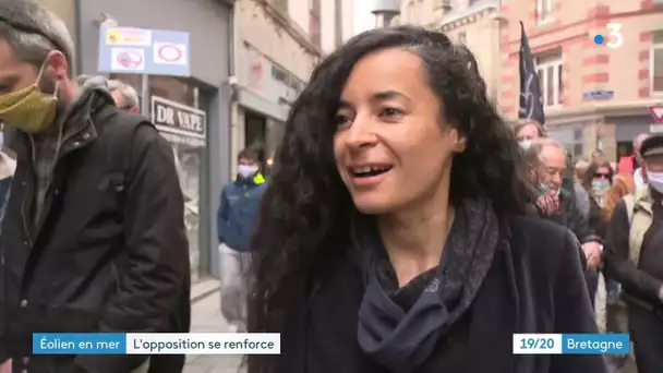 Saint-Brieuc :  une marche contre l'éolien en mer