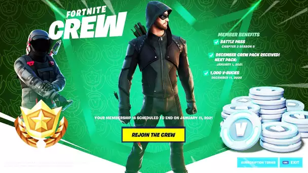 GREEN ARROW DEBARQUE EN JANVIER AVEC LE CLUB FORTNITE ! (FORTNITE NEWS)