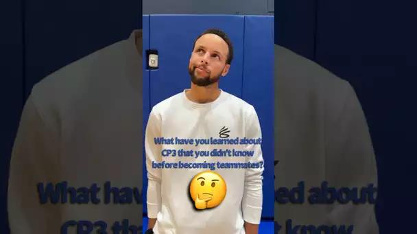 What have Steph & CP3 learned about each other? 🤔😂🏀 | #Shorts