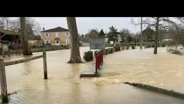 Inondation à Mauvezin (Gers) lundi 1er février 2021