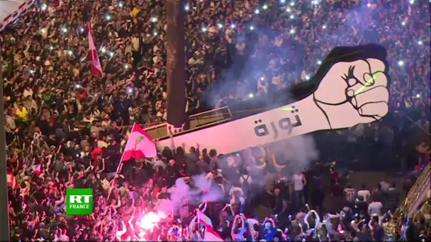 Beyrouth : des manifestants célèbrent les 76 ans de l’indépendance du Liban