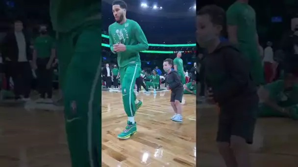 Jayson & Duece Tatum Get Ready For Game 3 Together