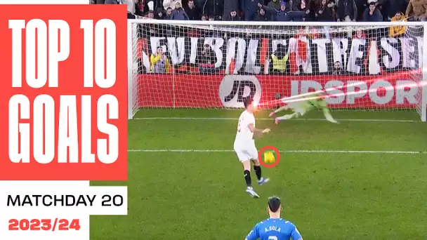 El penalti NO-LOOK de OCAMPOS: TOP 10 GOLES de la JORNADA 20 🔥