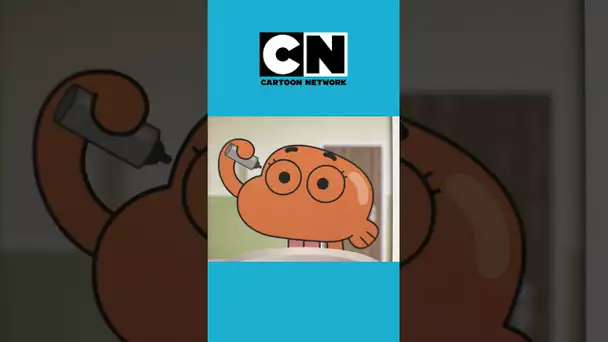 Darwin et sa morning routine en 13 secondes top chrono #gumballs #shorts