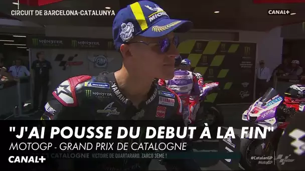 "J'ai poussé du début à la fin" - Grand Prix de Catalogne - MotoGP