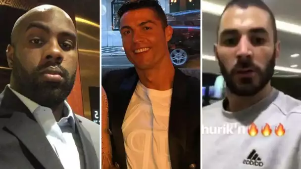 Hommages des stars à ZIDANE suite à son départ du Réal Madrid . Benzema Cristiano Ronaldo riner