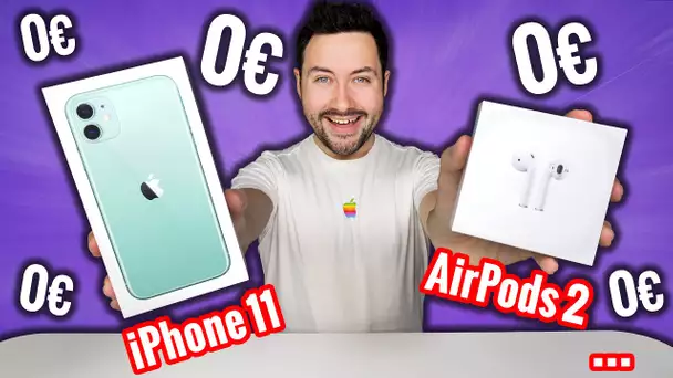 Je vends tout à 0€ ! (iPhone 11, AirPods 2...)