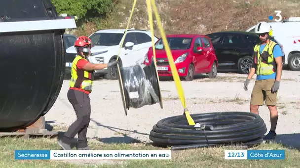 Une commune des Alpes-Maritimes, en manque d'eau, reliée en urgence à une source par hélicoptère