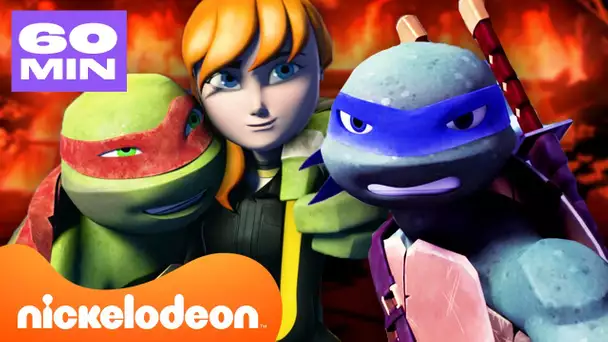 TMNT | 60 MINUTES de Moments ÉPIQUES des Tortue Ninja 💥 | Nickelodeon France