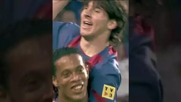 💫💥 Quand Ronaldinho offrait à Lionel Messi son premier but en professionnel !