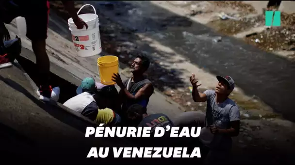 Privés d&#039;électricité, ces Vénézuéliens forcés de recueillir les eaux usées