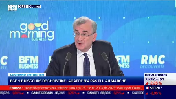 BCE: le discours de Christine Lagarde n'a pas plu au marché