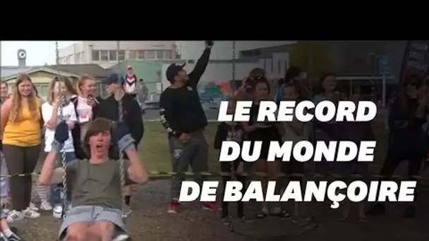 Le record du monde de balançoire battu par un adolescent