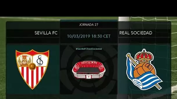 Calentamiento Sevilla FC vs Real Sociedad