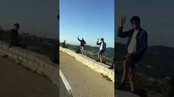 Marseille-Cassis : passage du col de la Gineste avant le coup d'envoi