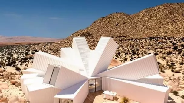 James Whitaker construit une maison en plein désert à partir de conteneurs d’expédition