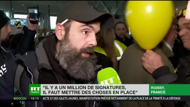 Jérôme Rodrigues à Roissy : «On fait du bruit pour signaler qu'il y a un million de signatures»