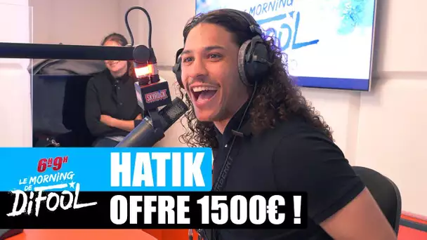 Hatik offre 1500€ à une auditrice #MorningDeDifool