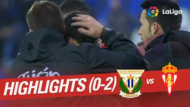 Resumen de CD Leganés vs Sporting de Gijón (0-2)