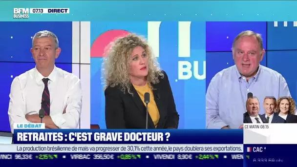 Le débat : Retraites, c'est grave docteur ?, par Jean-Marc Daniel et Nicolas Doze