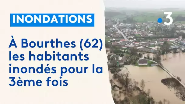 Alerte rouge dans le Pas-de-Calais. À Bourthes le désarroi des habitants inondés pour la 3ème fois.