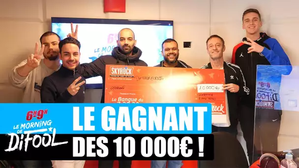 Stéphane repart avec son chèque de 10 000€ ! #MorningDeDifool