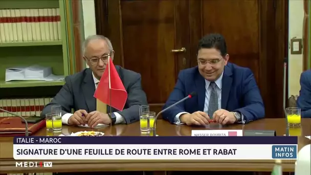 Signature d´une feuille de route entre Rome et Rabat