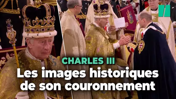 Le roi Charles III couronné, les images historiques