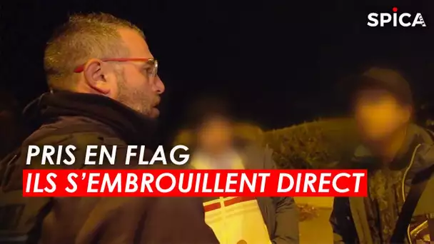 Police : Pris en flag, ils s'embrouillent direct