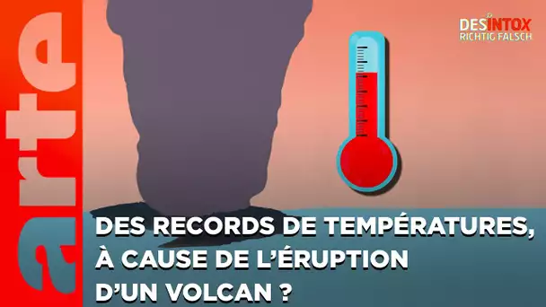 Des records de température à cause d'un volcan ? - Désintox | ARTE