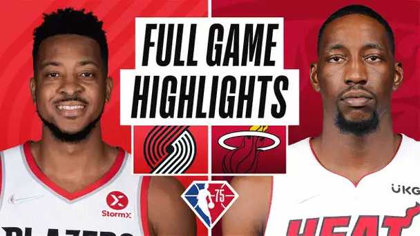 TRAIL BLAZERS at HEAT | FULL GAME HIGHLIGHTS | January 19, 2022