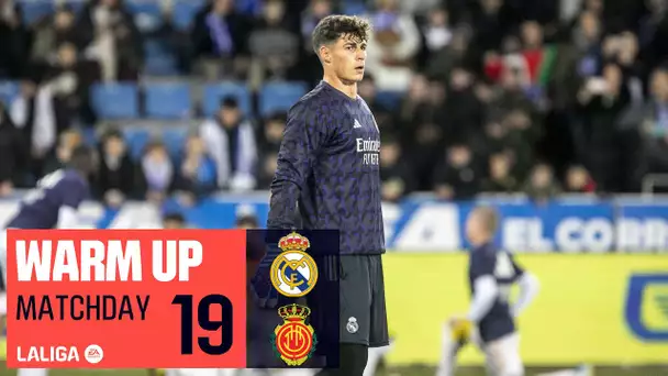 Calentamiento Real Madrid vs RCD Mallorca