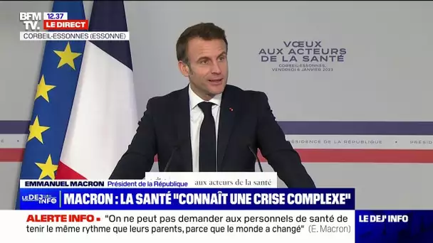 Santé: Emmanuel Macron reconnaît que "la situation risque de se dégrader"