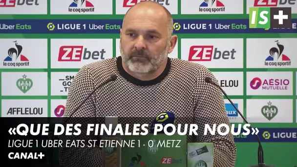 Pascal Dupraz : "Tous les matches sont des finales" - Ligue 1 Uber Eats St Etienne 1 - 0 Metz