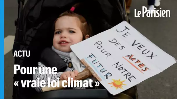 « C’est maintenant ! » : A Paris, des milliers de manifestants réclament « une vraie loi clima