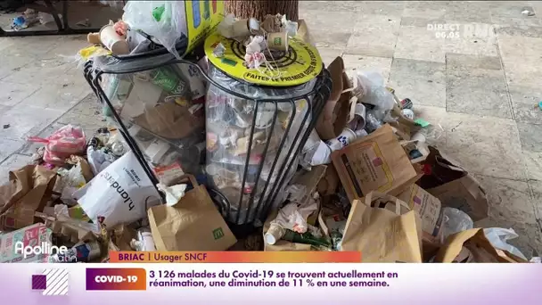 Marseille : des montagnes de déchets pour accueillir les voyageurs de la gare Saint-Charles
