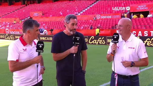 Calentamiento Sevilla FC vs UD Almería